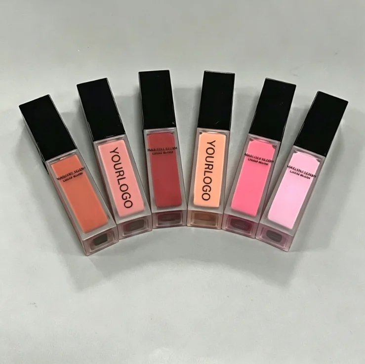 Wholesale  Mineral Facial Liquid Blush Makeup Stick Long Lasting Matte Fair Skin Cosmetics High Pigment Waterproof Vegan