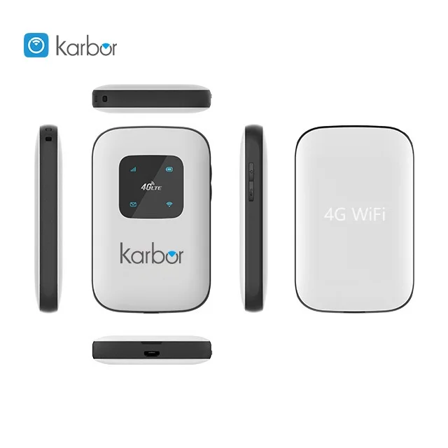 Karbor 4G LTE Modem Portable Mobile WiFi Hotspot, 4G Pocket Router 4G ...