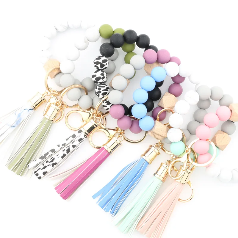 Sleutelhanger met naam met siliconen kralen | Model Suus | Sleutelhangers | Baby & Kids Kado