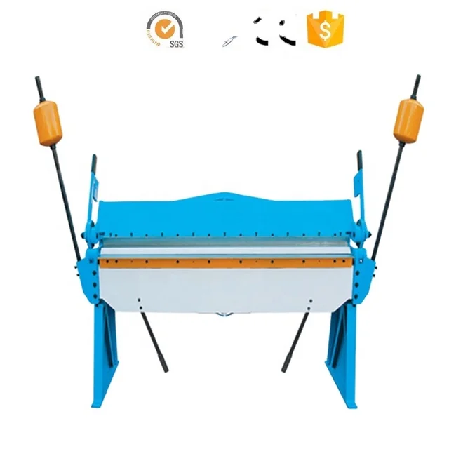 48" Heavy Duty Hand Brake Segemented Manual Sheet Bending Machine Folding Machine W-2.5x1220A