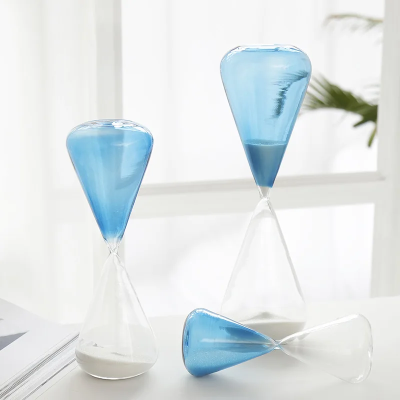 Nordic creative glass time timer ornaments student personality gift decoration