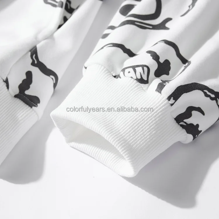Wholesale High Quality Custom Logo Unisex Tracksuit hoodie and sweatpants set men