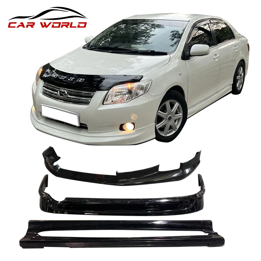2007-2011 for Toyota for Corolla Axio Body Kit Front Lip Rear Lip Side Skirts Plastic Material No Color 2008 Axio Body Kit