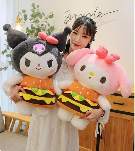 Plplaaoo Hamburger Pillow,Hamburger Throw Pillow, France