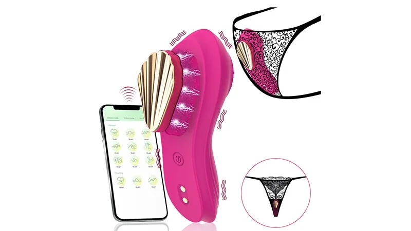 APP Control Butterfly Panty Vibrator Magnetic Clip Wearable Clitoral  Vibrator Sex Toys for Women Clit Vagina Stimulator Massage