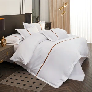 Wholesale of Ultra-fine Fiber Bed Sheets Set and Bamboo Bedding Sets From All Season King Size Pure Cotton Hotel Bed Linen