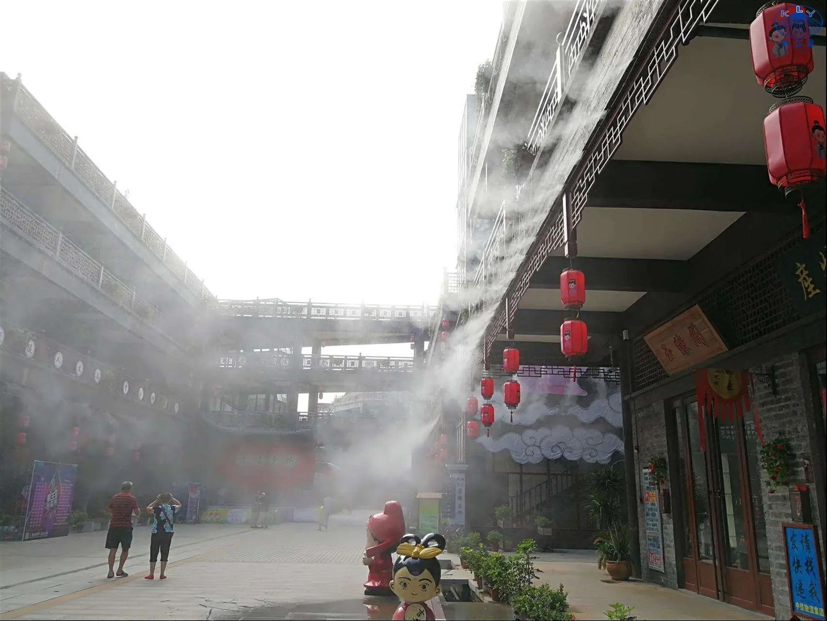 Mist Cooling System Fog Machine 60pcs Water Mist Nozzles Outdoor Cooling System Mist Kits