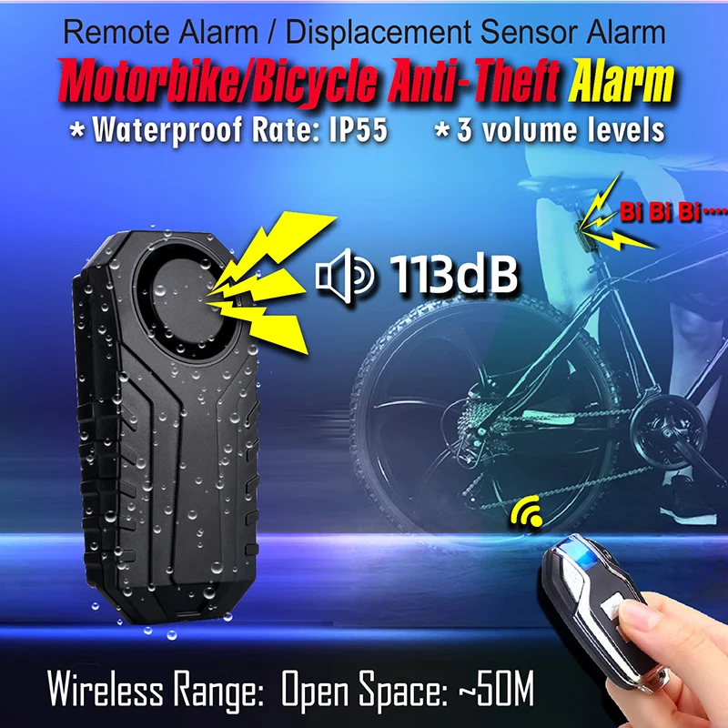 Bike Theft Alarm Best Bike Alarms Best Seller 113db Bike Alarm