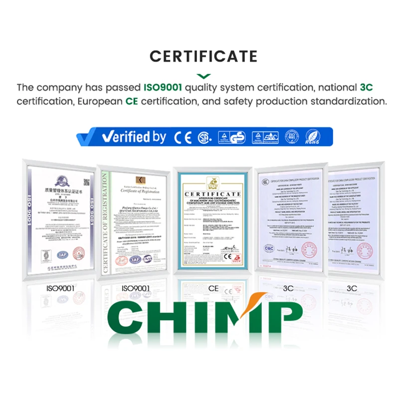 CHIMP High Quality YY Series 0.55kw 2800rpm Single-phase Capacitor-run Asynchronous Electric Motor