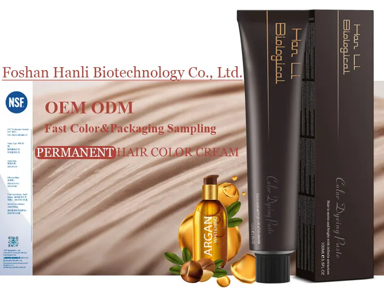 Oem Factory Semi Permanent Hair Colour Coloring Dye Cream Professional