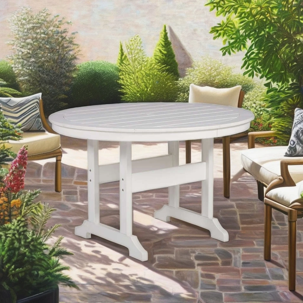 Modern Anti-UV HDPE Dining Table Set for Outdoor Garden Furniture for ...