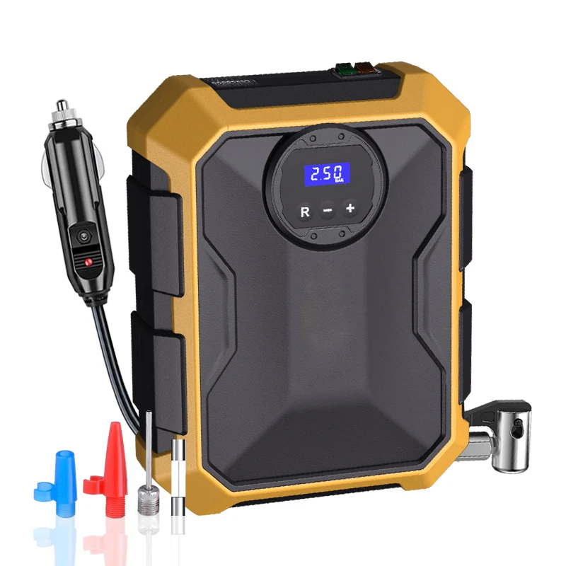 Small Car air Compressor Vehicle air Pump Corded Tire Inflador Tyre Pump for Sedan Car
