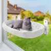 Grey Faux Rabbit Fur Cat Bed