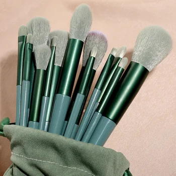 Eye Shadow Foundation Women Cosmetic Blush Beauty Soft Make Up Tools Bag 13 PCS Makeup Brushes Set