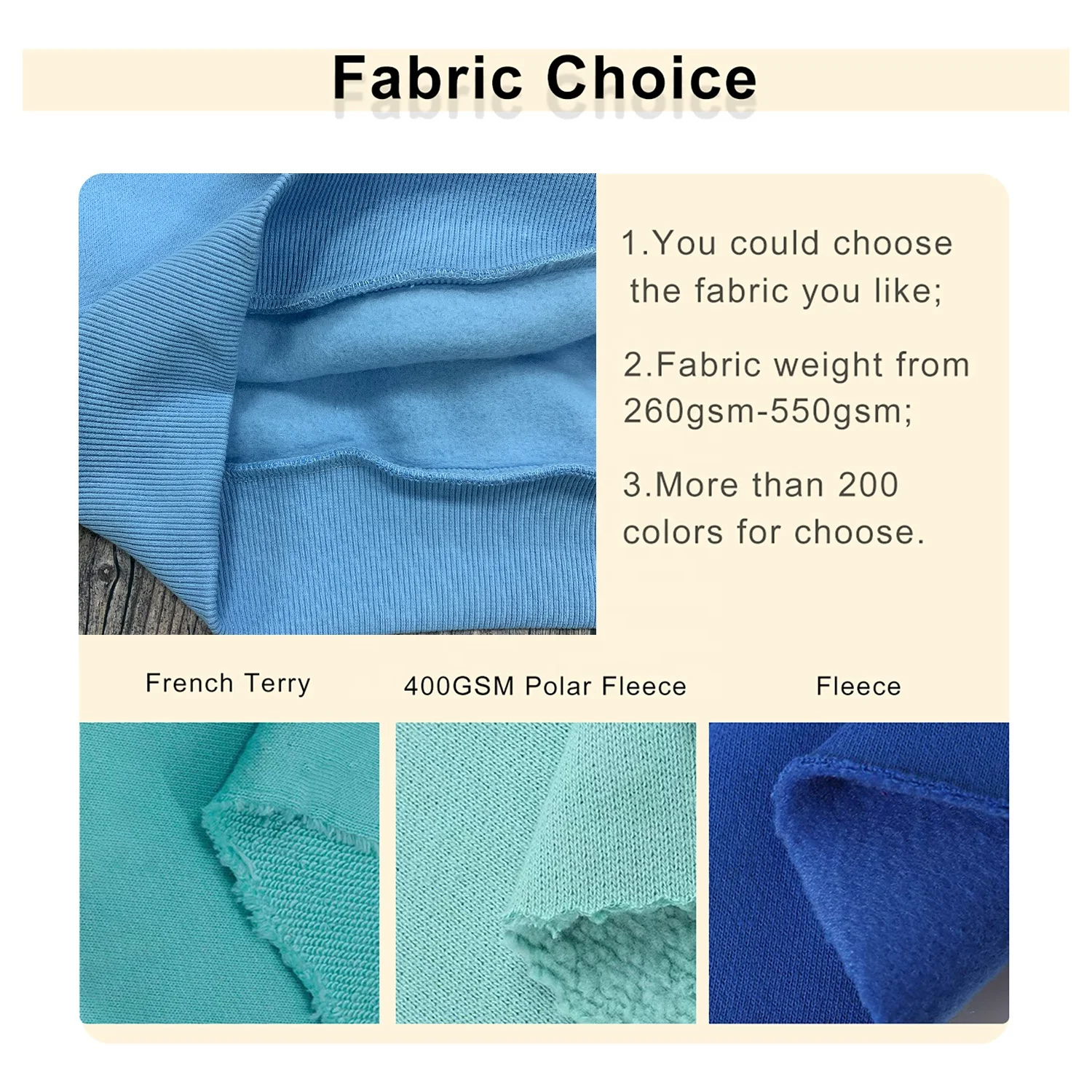 JL217D Screen Printing Cotton Blend Stripe Neckline V Neck Mens Fleece Lining Sweatshirt