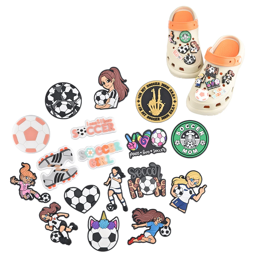 Custom Girls Soccer Shoe Charms - Popular Sports Accessories