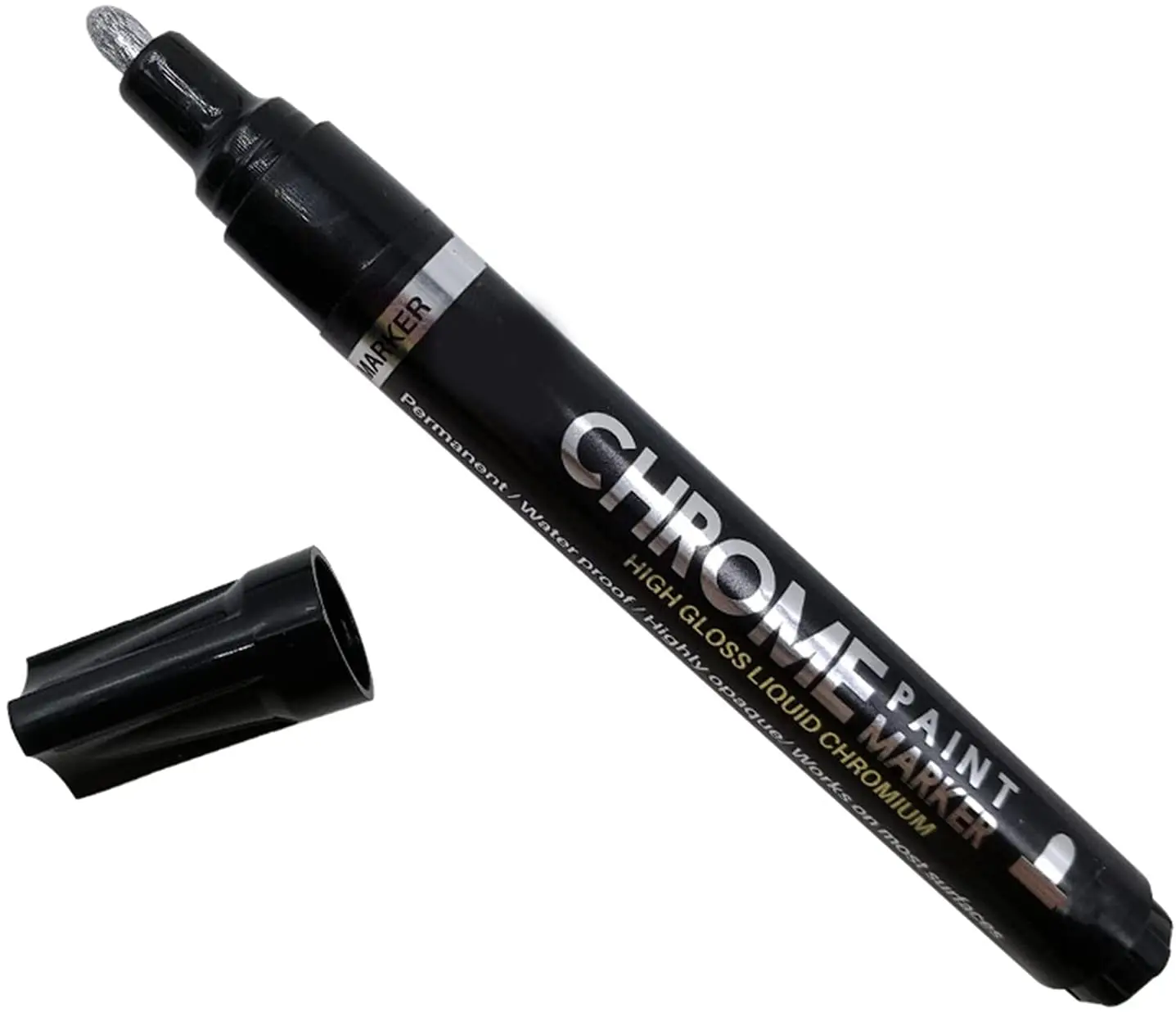 0.7mm 1.0mm 3.0mm High Gloss Liquid Mirror Chrome Marker Paint Pen Silver  Gold