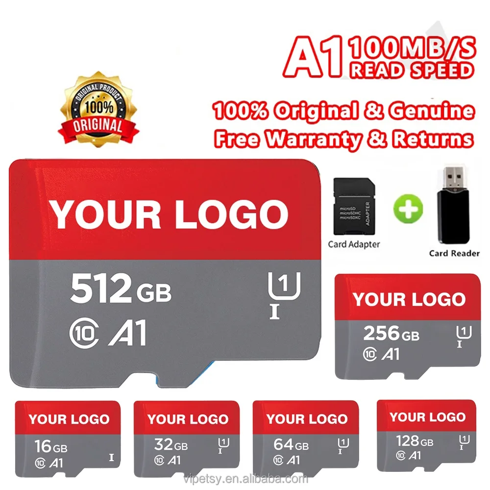 Factory Price Memory Card Sd Card 1tb 4gb 8gb 16gb 32gb 64gb Tf Card