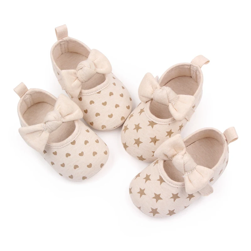 High Quality Soft Cotton Anti-slip Baby Newborn Girl Shoes Walking Baby Shoes manufacture