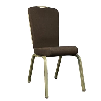 Factory Stacking Aluminum Frame Durable Hall Chair Comfortable Conference Hotel Wedding Dining Chair Back Rocking Banquet Chair