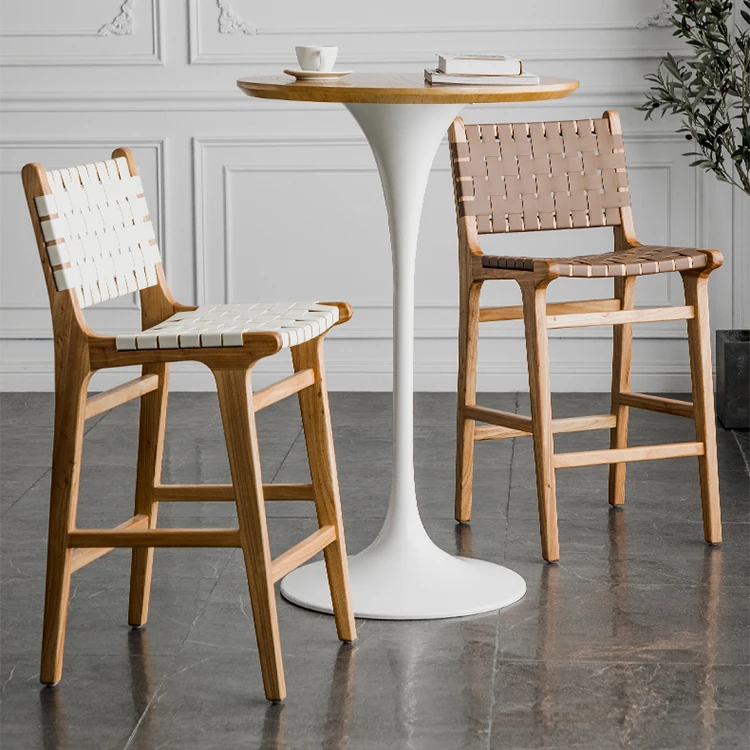 Деревянные Коммерческие современные кухонные барные стойки высокие барные стулья