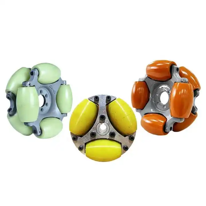 Roue omnidirectionnelle de 48 mm, roue multidirectionnelle à double rangée de remplacement, roue omnidirectionnelle 14036 pour l'industrie des robots