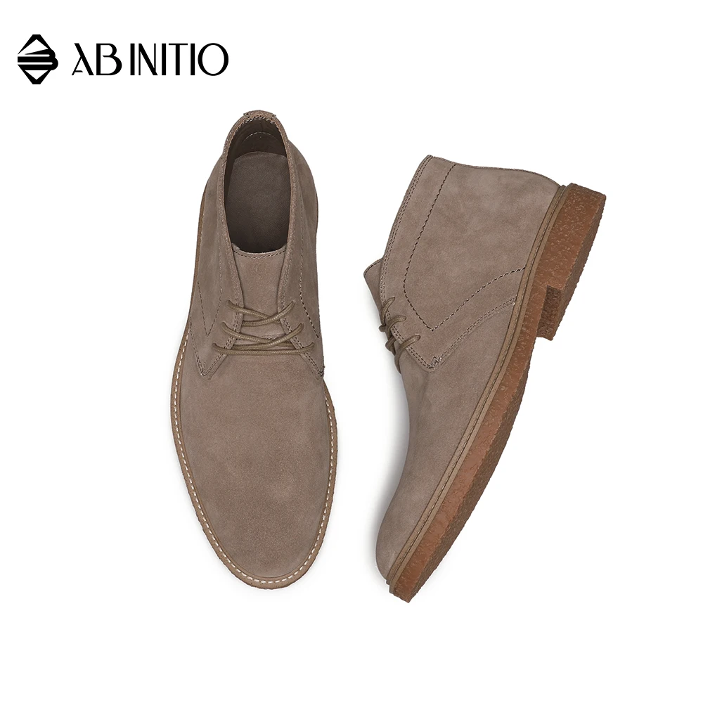 Новый стиль, мужские строгие ботинки из натуральной замши на шнуровке