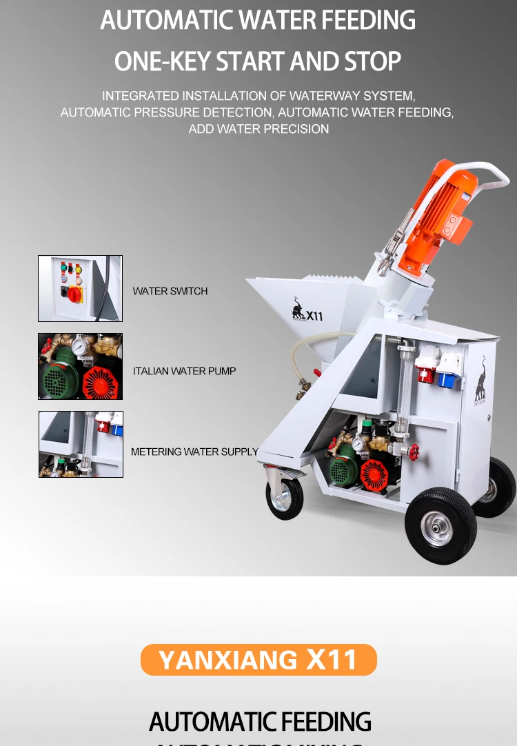 X11 220V/380V Automatic Gypsum Plaster Station,