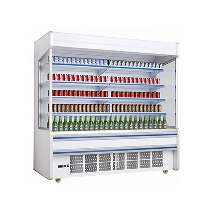 Different Size Supermarket Refrigerator for Cold Drinks and Dairy