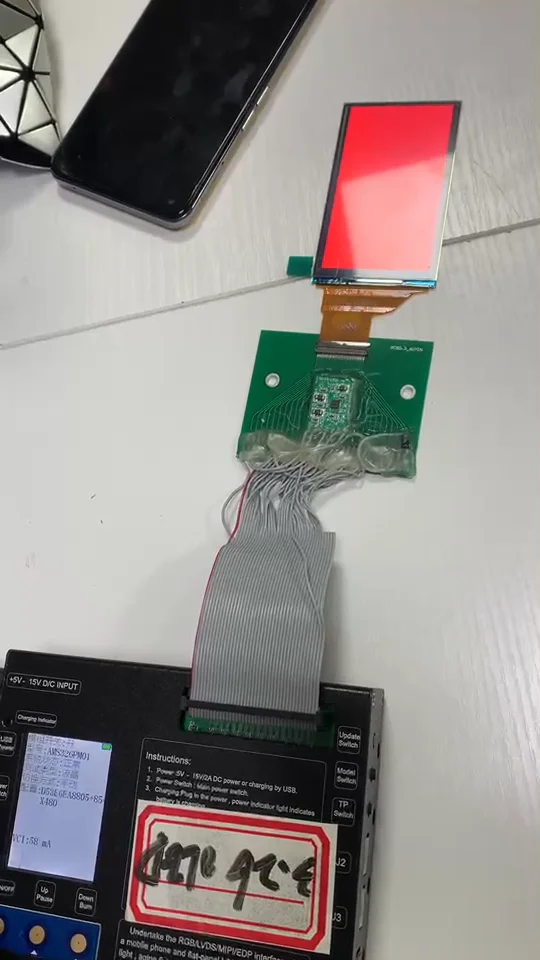 Hl 3.26 Inch Oled Amoled Display Module With Touch Screen 854*480 Pixels 300 Nits Rgb Spi