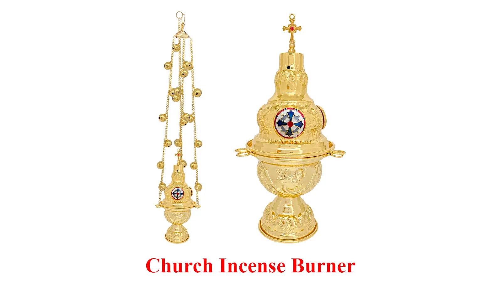 Classic Custom Church Religion Orthodox Catholic Incense Holder Bell