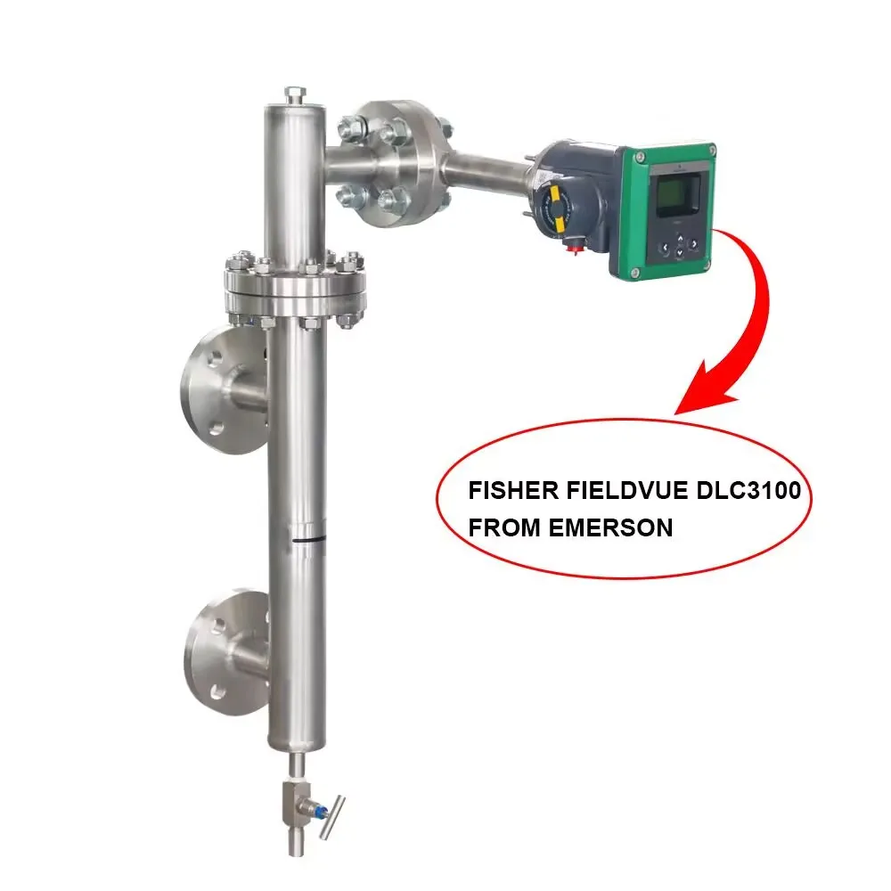 Displacement Type Level Transmitter Emerson Fisher DLC3100 249B 4-20mA HART High Pressure Type for Level, Interface or Density