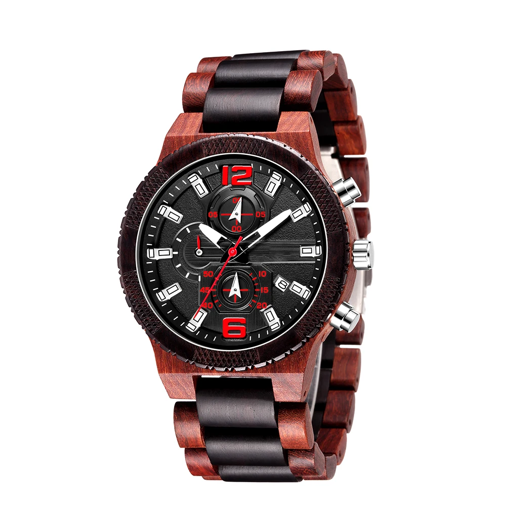 OEM  Logo fashion sandalwood quartz wristwatches price