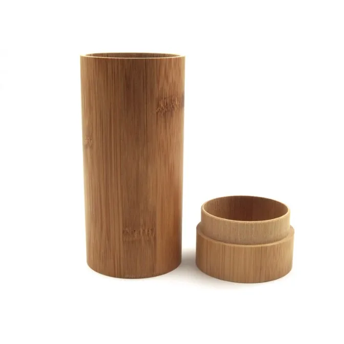 product wholesale round bamboo jar natural handmade bamboo sunglasses box bamboo container for kitchen spice-30