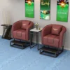 11. Coffee table (burgundy - heightened with footrest)