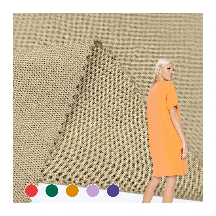 Eco Friendly Sorona Material Cotton Suiting Fabric, 200 GSM Knitting Cotton Polyester Scuba Fabric/