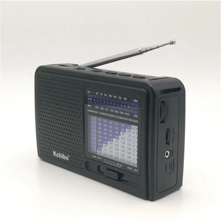 Lampe de poche radio - QQMORA - Modèle Solaire à Manivelle - AM FM SW