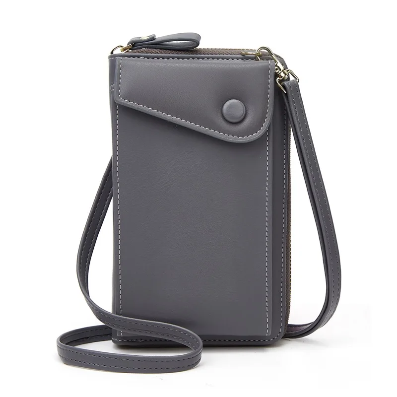 Ladies Bags Double Zipper Mobile Phone Bag Coin Purse Card Bags