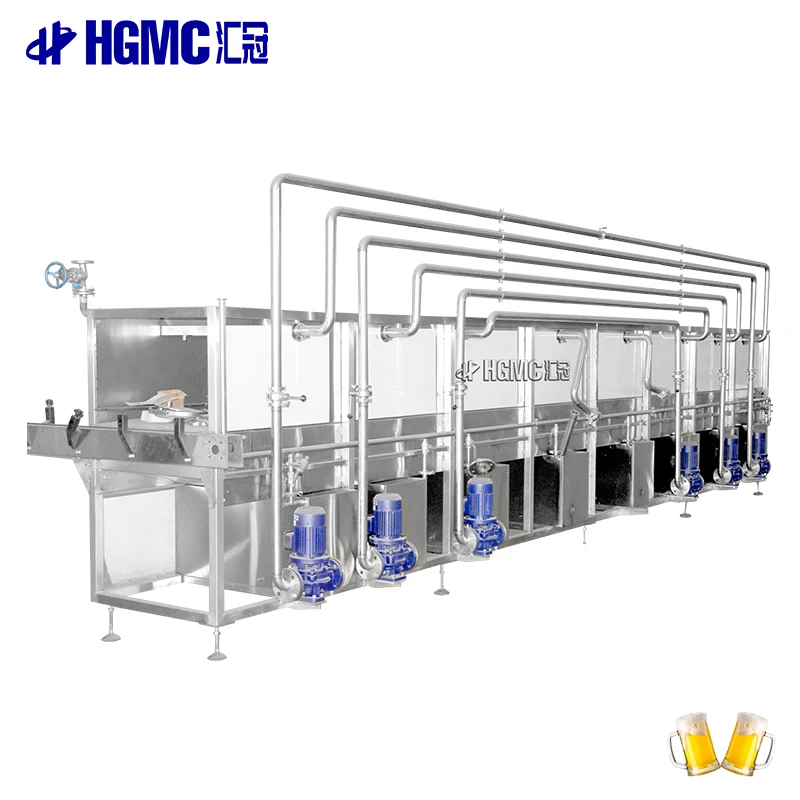 1000BPH Automatic Spraying Type Beer Bottle Pasteurizer Small Tunnel Pasteurizer