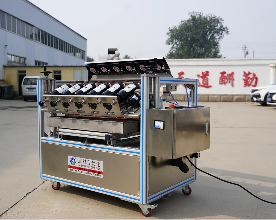 Factory Direct Sale Semi-automatic  Wine Bottle Dipping Wax Sealing Machine with Stamp on Cap