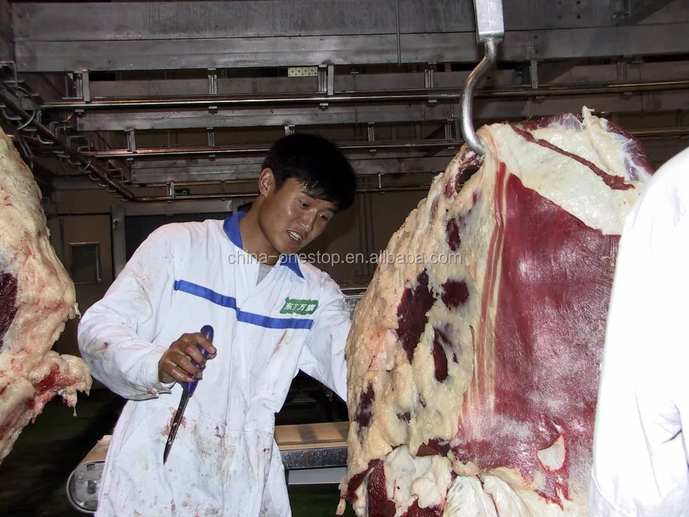 High quality cattle cutting machines for beef slaughterhouse processing systems