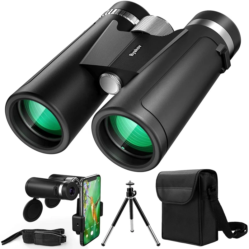 Binocolo Gonryun HD 10x42, Impermeabile IPX7, Lenti Multistrato FMC E Prisma BAK-4