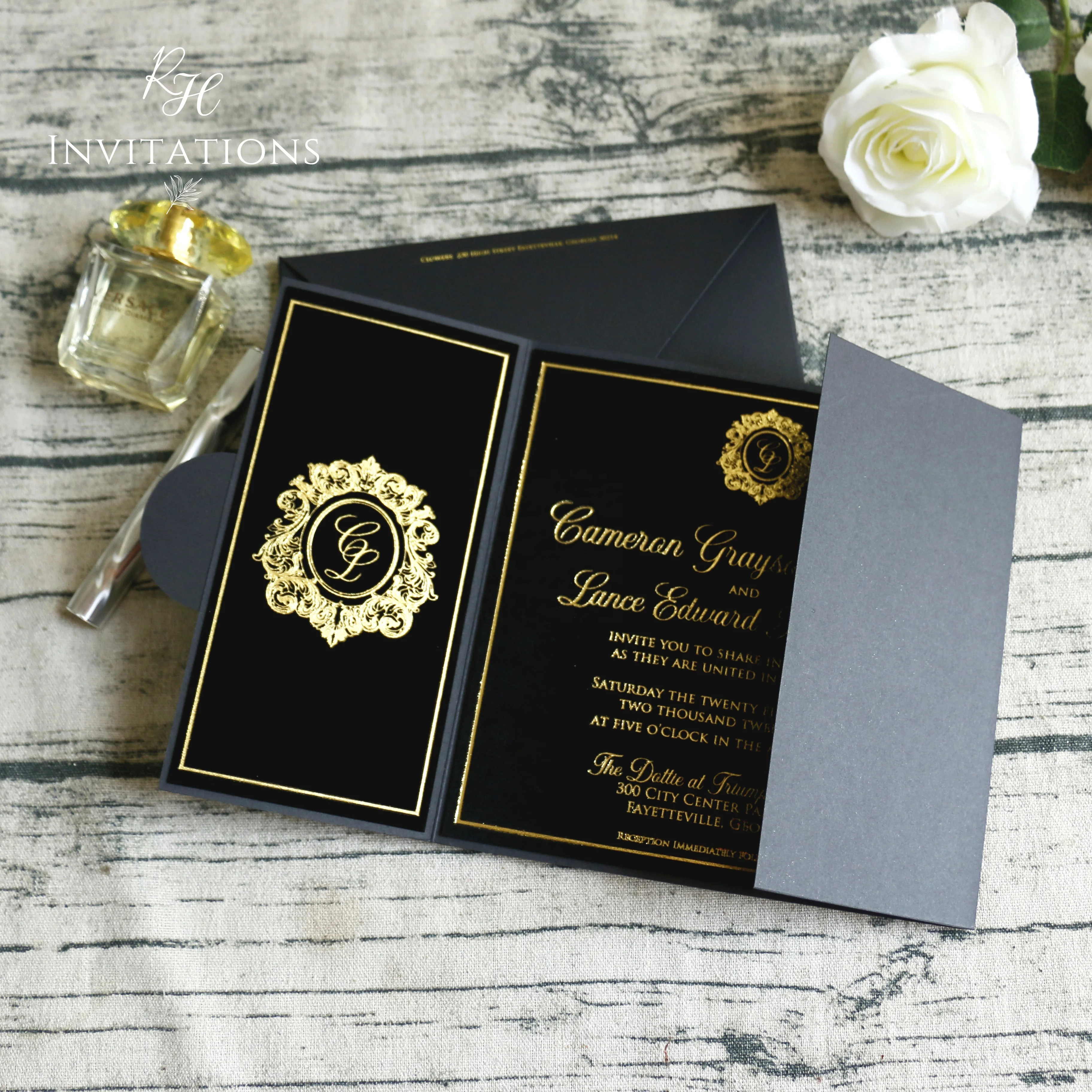 29 Luxurious Black And Gold Wedding Ideas - Elegantweddinginvites