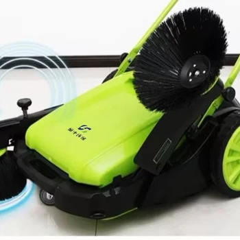 Multifunctional 48V Walk-Behind Electric Floor Sweeper for Non-Disruptive Cleaning in Busy Home & Malls New Condition