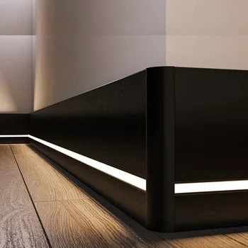 led baseboard light invisible aluminum alloy embedded skirting accessories of the joins and corners
