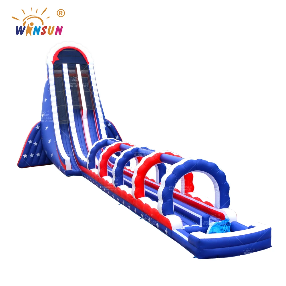 45ft Giant Inflatable Water Slide With Pool For Adult Slip N Slide