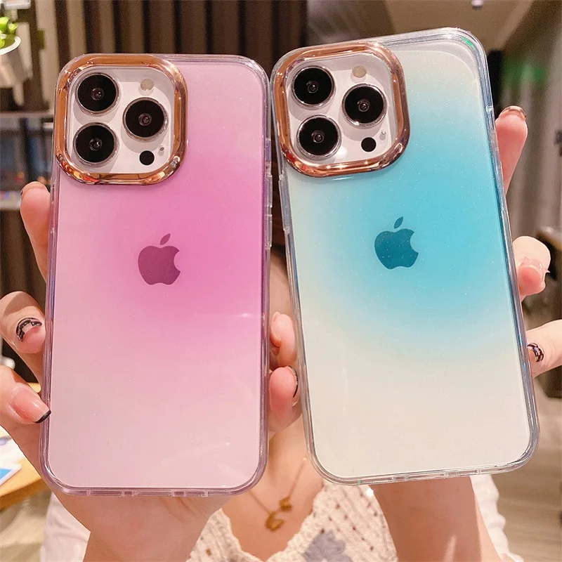 Farfetch Women Accessories Phones Cases Logo-print glitter-detail iPhone 13 Pro Max case Pink 