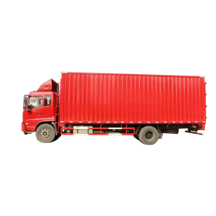 Good quality and price dongfeng closed van box truck best-selling