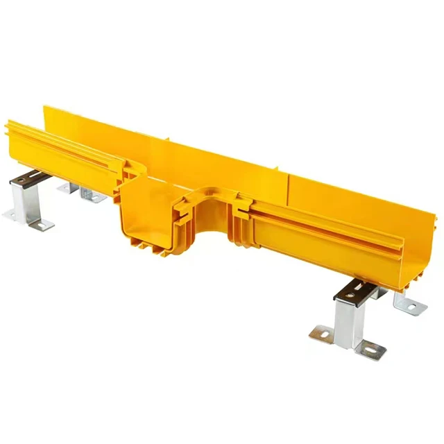 Yellow Fiber Raceway Customized Size Color Abs Pvc Cable Management Cable Tray for Data Center Infrastructure Wiring