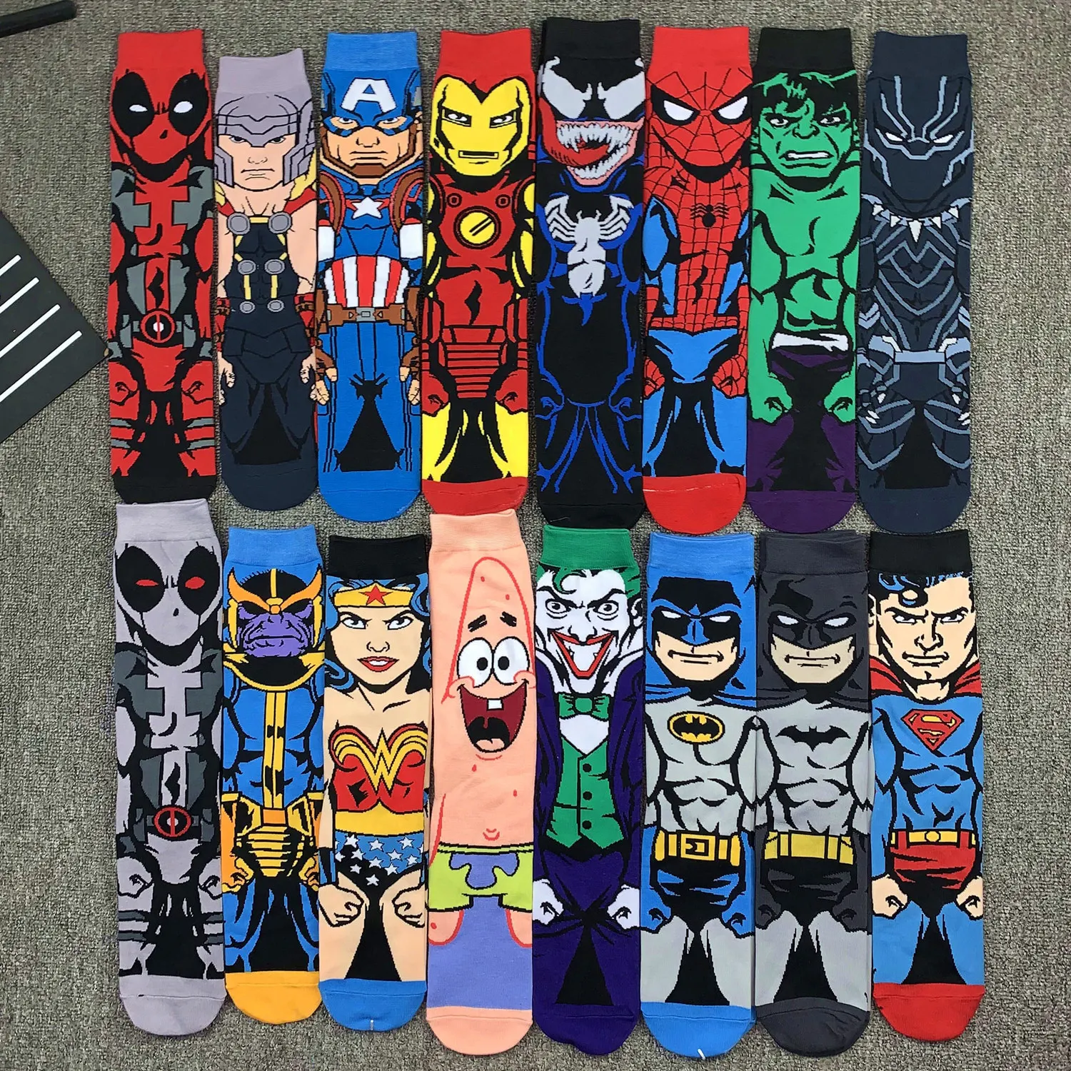 2022 New Fashion Wholesale Marvel Cartoon Socks Men Women Custom Tube  Knitting Anime Socks - Buy Socks Men,Anime Socks,Wholesale Socks Product on  